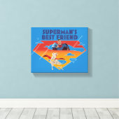 Beste vriend van Superman Canvas Afdruk (Insitu (Houten vloer))