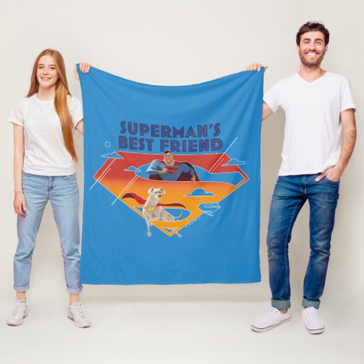 Beste vriend van Superman Fleece Deken (In situ)