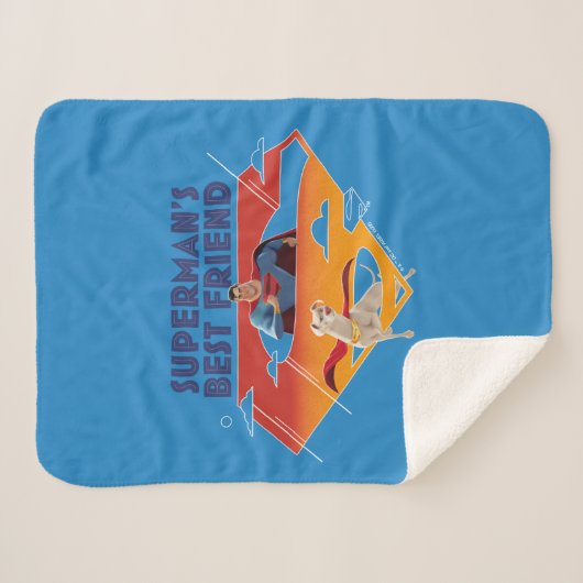 Beste vriend van Superman Sherpa Deken (Voorkant (horizontaal))
