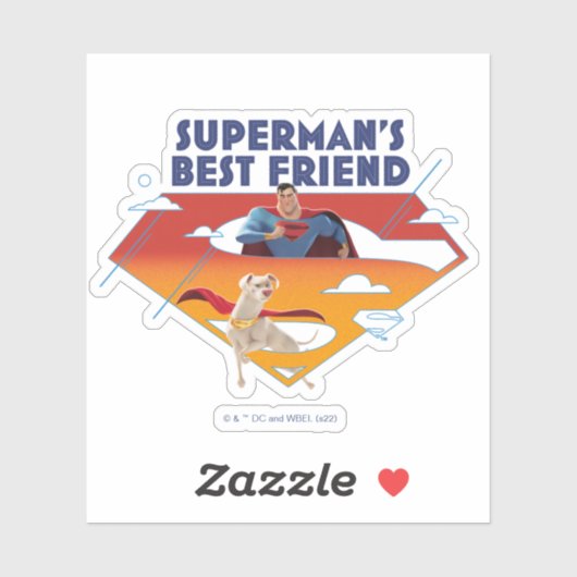 Beste vriend van Superman Sticker (Vel)