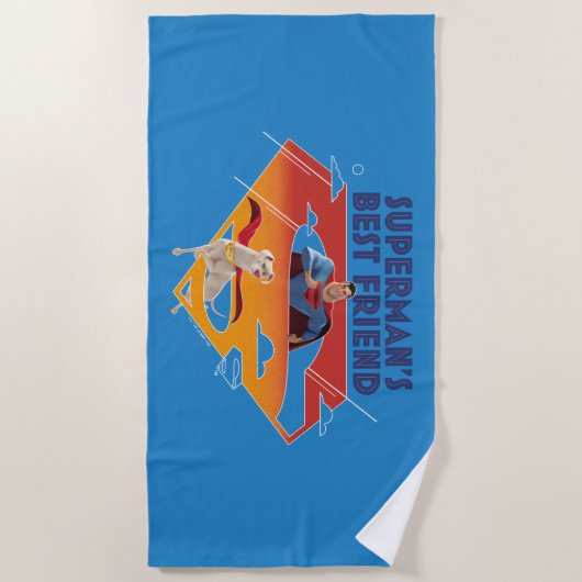 Beste vriend van Superman Strandlaken (Voorkant)