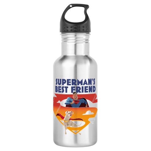 Beste vriend van Superman Waterfles (Voorkant)