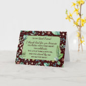 Beste Vriend Verjaardag Christelijke Dankbaarheid  Kaart (Gele Bloem)