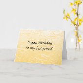 beste vriend verjaardag kaart (Gele Bloem)