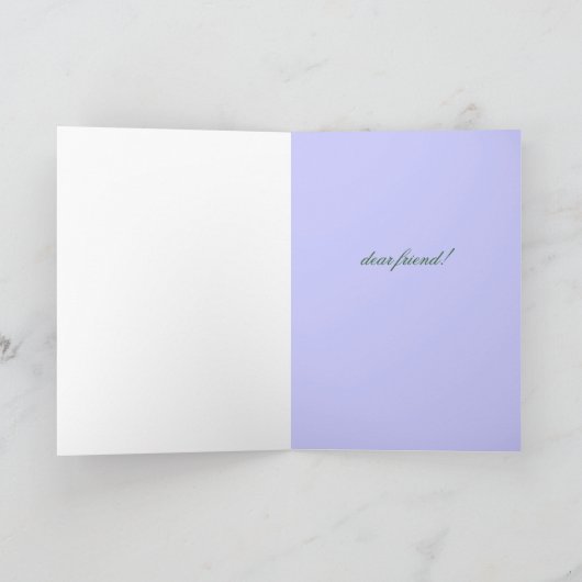 Beste vriend verjaardag kaart (Binnen)