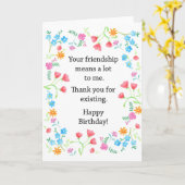 Beste Vriend Verjaardag Vriend Waardering Bloemen Kaart (Gele Bloem)