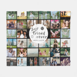 Beste vriend voor altijd 34-foto collage fleece bl