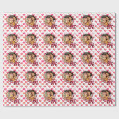 Beste vriend voor altijd BFF harten, voeg foto wit Cadeaupapier (Vlak)