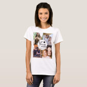 Beste vriend voor altijd Custom 4-Photo Collage T- T-shirt (Voorkant volledig)