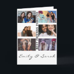 Beste Vriend Voor Altijd Custom 6 Foto collage & N Kaart<br><div class="desc">Dit ontwerp heeft een makkelijke collage sjabloon waar je je 6 favoriete vriendinnenfoto's kan uploaden.
Dit is het perfecte cadeau om je liefde voor je beste vriendin op haar verjaardag te tonen.
Je kan het cadeau personaliseren met jullie namen!</div>
