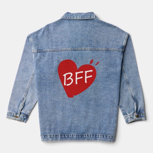 Beste vriend voor altijd Denim Jacket - BFF Matchi (Achterkant)