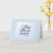 BESTE VRIEND VOOR ALTIJD OP JE VERJAARDAG KAART (Gele Bloem)