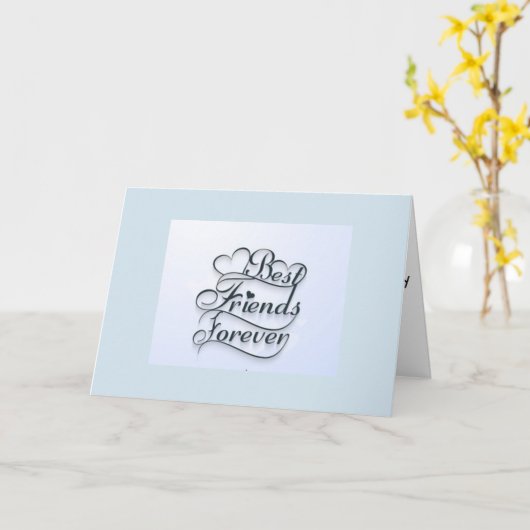 BESTE VRIEND VOOR ALTIJD OP JE VERJAARDAG KAART (Gele Bloem)