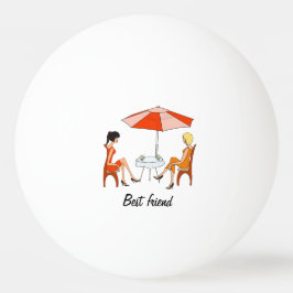 Beste vriend voor altijd pingpongbal