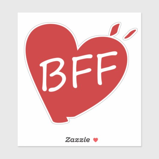 Beste vriend voor altijd sticker (Vel)