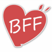 Beste vriend voor altijd sticker (Voorkant)