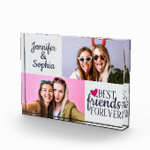 Beste vriend voor altijd twee afbeeldingen sjabloo fotoblokken (Rechts)