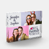 Beste vriend voor altijd twee afbeeldingen sjabloo fotoblokken (Links)