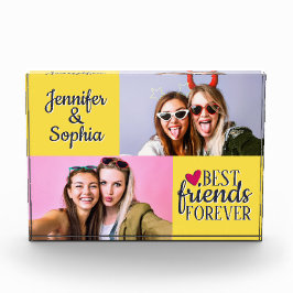 Beste vriend voor altijd twee afbeeldingen sjabloo fotoblokken