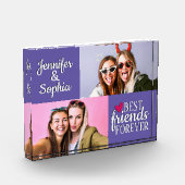 Beste vriend voor altijd twee afbeeldingen sjabloo fotoblokken (Links)