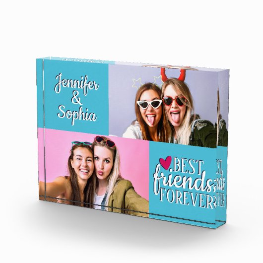 Beste vriend voor altijd twee afbeeldingen sjabloo fotoblokken (Rechts)