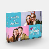 Beste vriend voor altijd twee afbeeldingen sjabloo fotoblokken (Links)