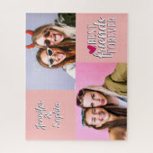Beste vriend voor altijd twee afbeeldingen sjabloo legpuzzel (Verticaal)