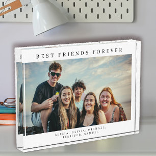 Beste vriend voor altijd typografie namen fotoblokken