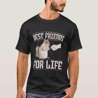 Beste vriend voor het leven eekhoorn t-shirt