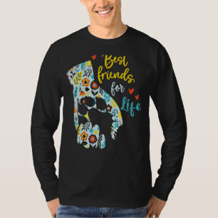 Beste vriend voor het leven hond t-shirt