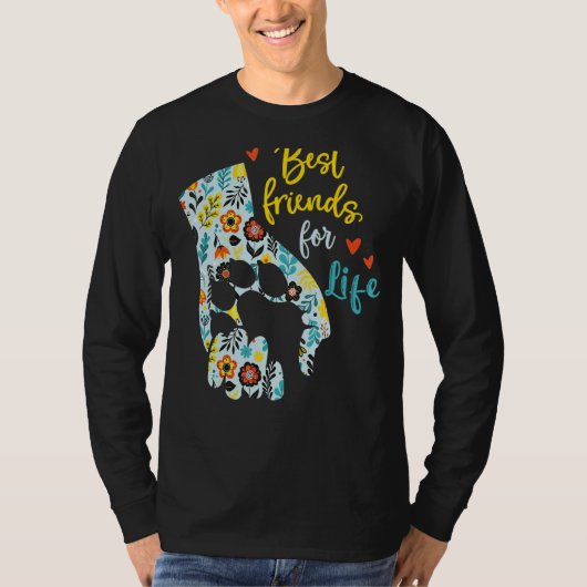 Beste vriend voor het leven hond t-shirt (Voorkant)