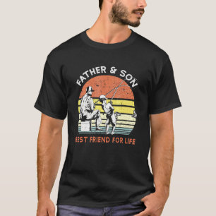 Beste vriend voor het leven Vader en zoon vissen V T-shirt