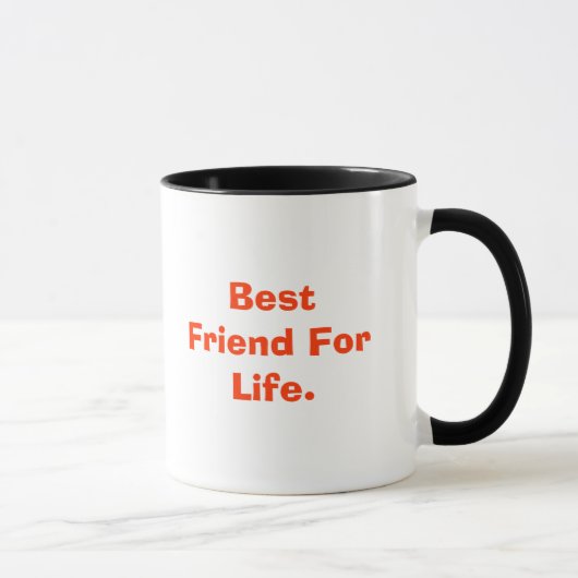 Beste vriend voor het leven, van je vriend. mok (Rechts)