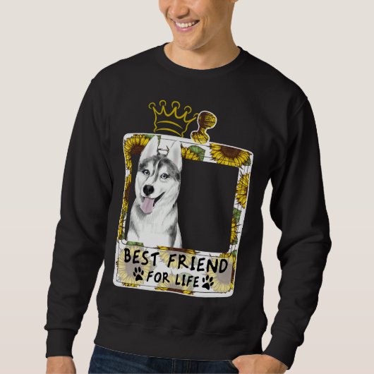 Beste vriend voor het leven voor Husky Trui (Voorkant)