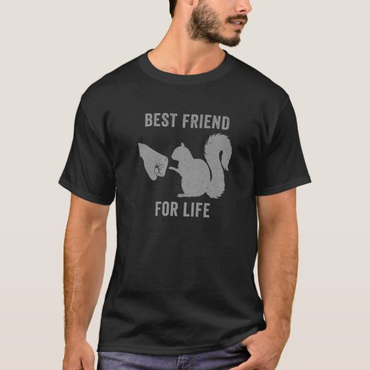 Beste vriend voor levenslange  eekhoorn Lover T-shirt (Voorkant)