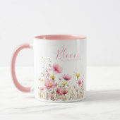 Beste Vriend Witte Bloem Verjaardagsbloei Mok (Links)