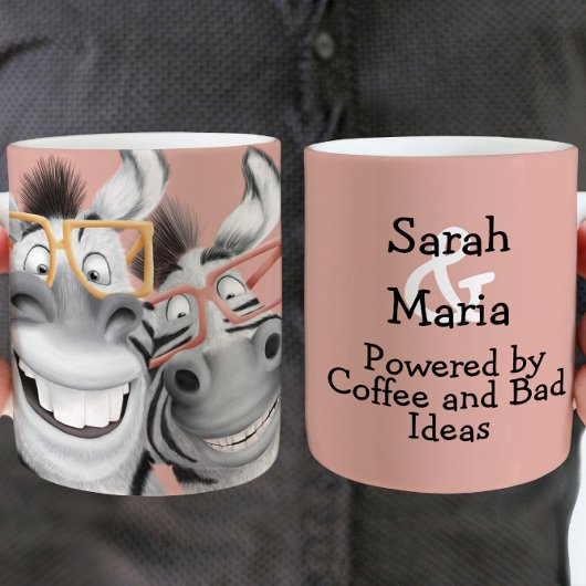 Beste vriend Zebras Funny Koffiemok