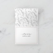 Beste vriend zus bridesmaid, dusty Pink Kaart (Binnen)