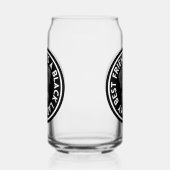 Beste vriend zwart lab blikvorm glas (Rechts)