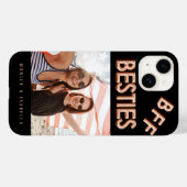 Beste vriend zwart roos gouden foto besties bff Case-Mate iPhone case (Achterkant (horizontaal))