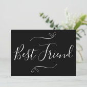 Beste Vriendelijke Fijne Galentinedag Minimale Mod Feestdagenkaart (Staand voorkant)