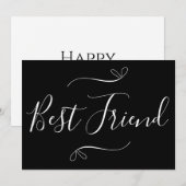 Beste Vriendelijke Fijne Galentinedag Minimale Mod Feestdagenkaart (Voorkant / Achterkant)