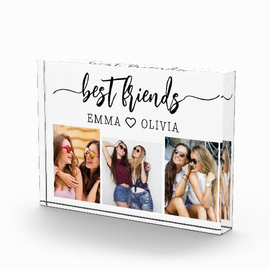 Beste Vrienden 3 Fotocollage Keepsake Fotoblokken (Rechts)