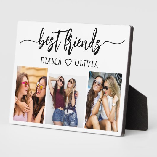 Beste Vrienden 3 Fotocollage Keepsake Fotoplaat (Zijkant)