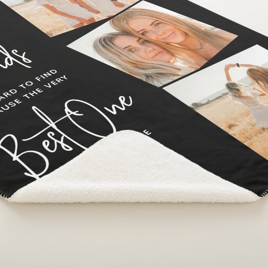 Beste vrienden 3 Persoonlijke foto-vriendschap Sherpa Deken (3/4)