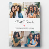 Beste Vrienden 4 Meerdere Foto & Aangepaste kallig Fotoplaat (voorkant)