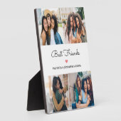 Beste Vrienden 4 Meerdere Foto & Aangepaste kallig Fotoplaat (Zijkant)