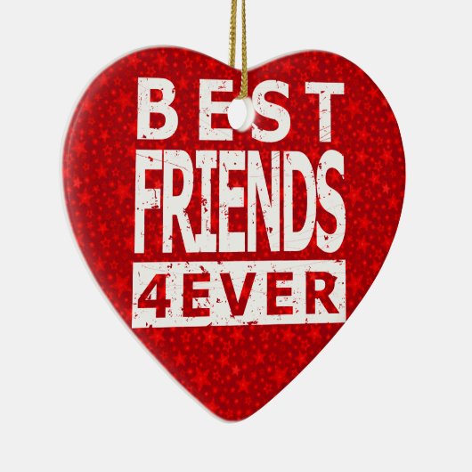 Beste vrienden 4 ooit keramisch ornament (Rechts)