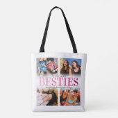 Beste Vrienden 4x Foto Besties Tote Bag (Achterkant)