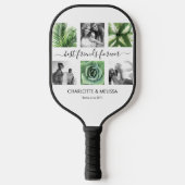 Beste vrienden 6 Photo Collage White Script Pickleball Paddle (Voorkant)